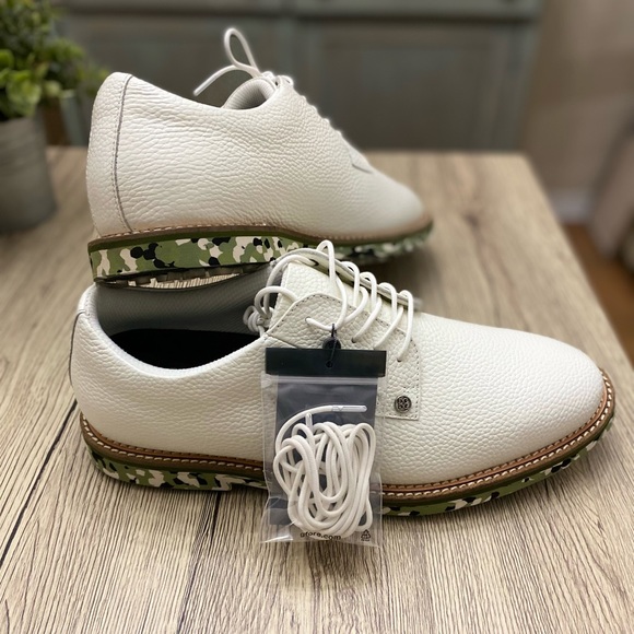 G/Fore Limited Edition Camo Gallivanter Golf Shoes - Snow/Olive - Picture 5 of 5